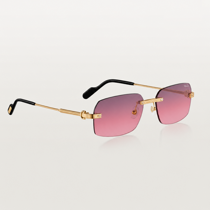 Lunettes solaires première de cartier - Rouge