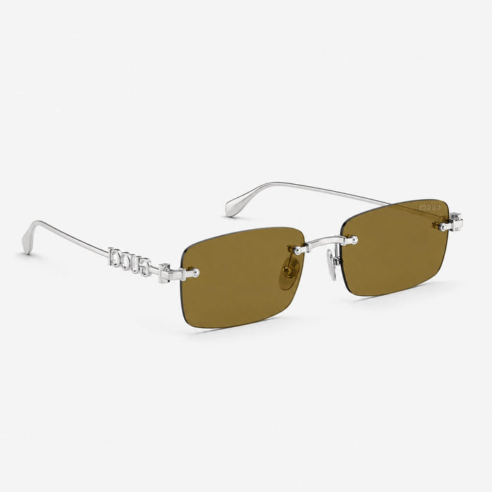 Lunettes de soleil rectangulaires - Marron