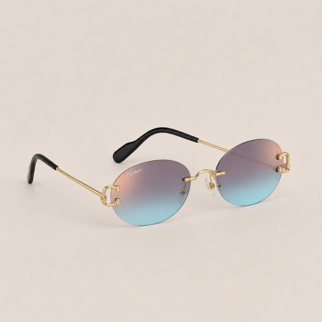 Lunettes solaires décor classique - Ronde