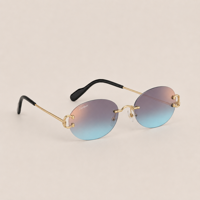 Lunettes solaires décor classique - Ronde