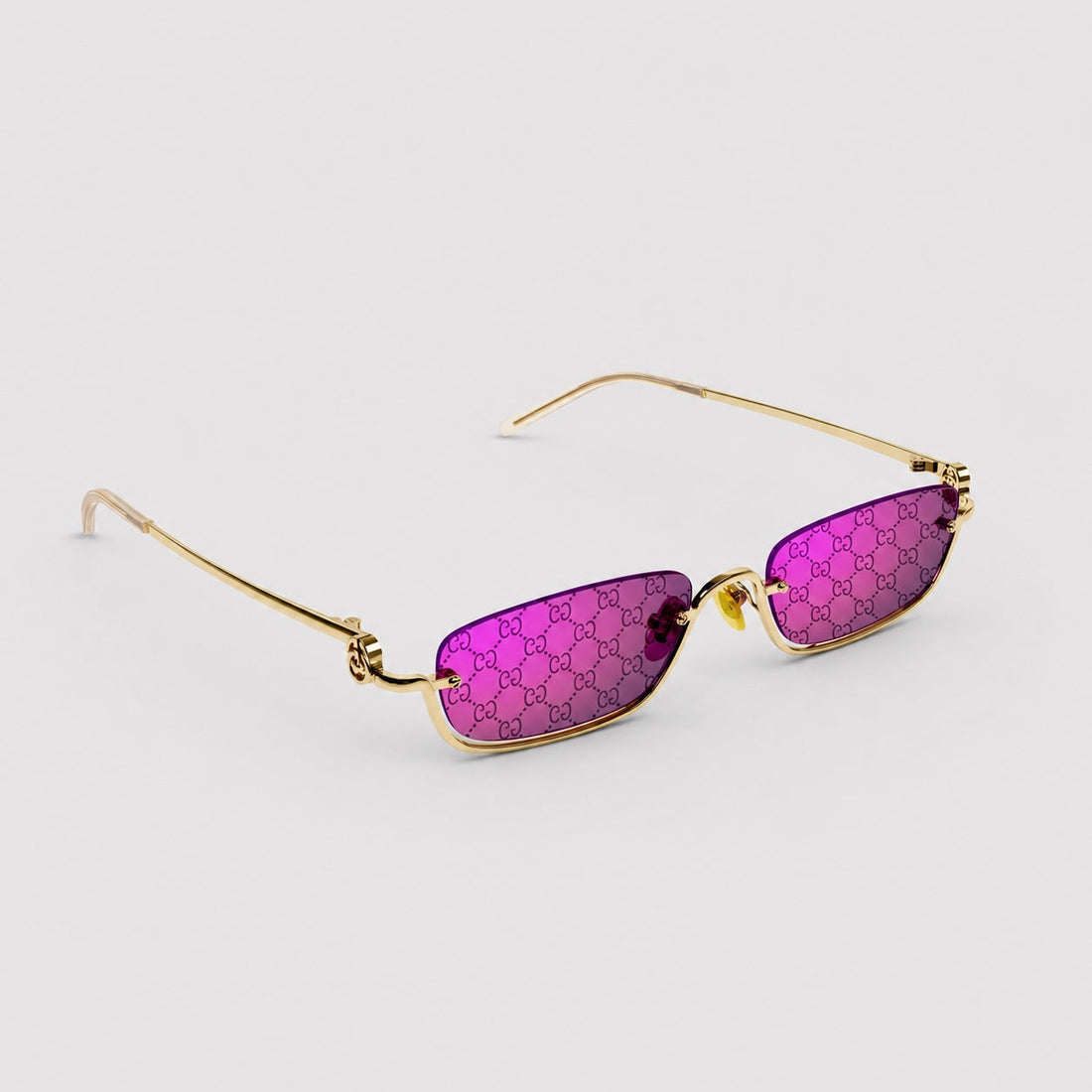 Lunettes de soleil rectangulaires - Motif GG