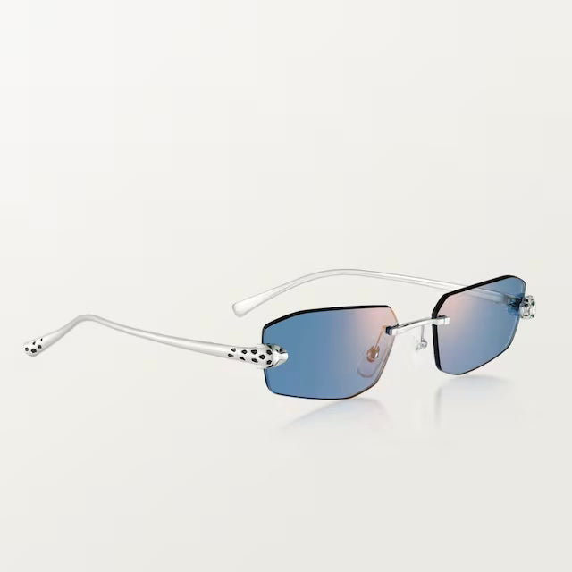 Lunettes solaires panthère de cartier - Bleu Clair