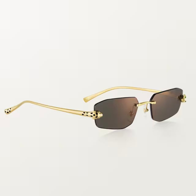 Lunettes solaires panthère de cartier - Dorée