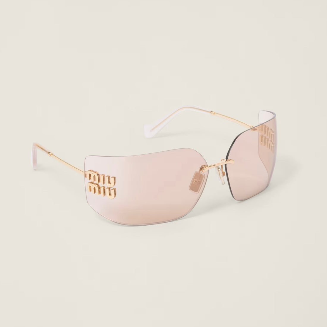 Lunettes de soleil Aube carrée - Rose