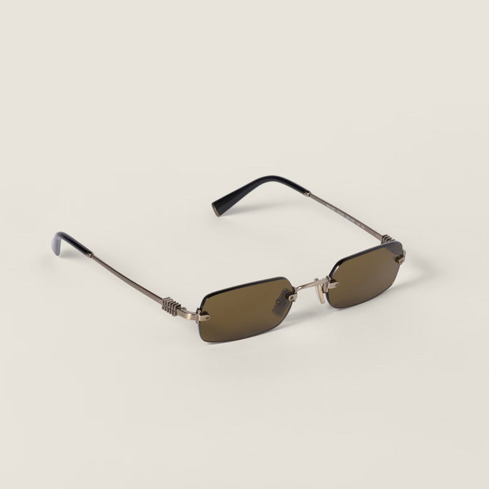 Lunettes de soleil Miu Miu Eyewear - Marron